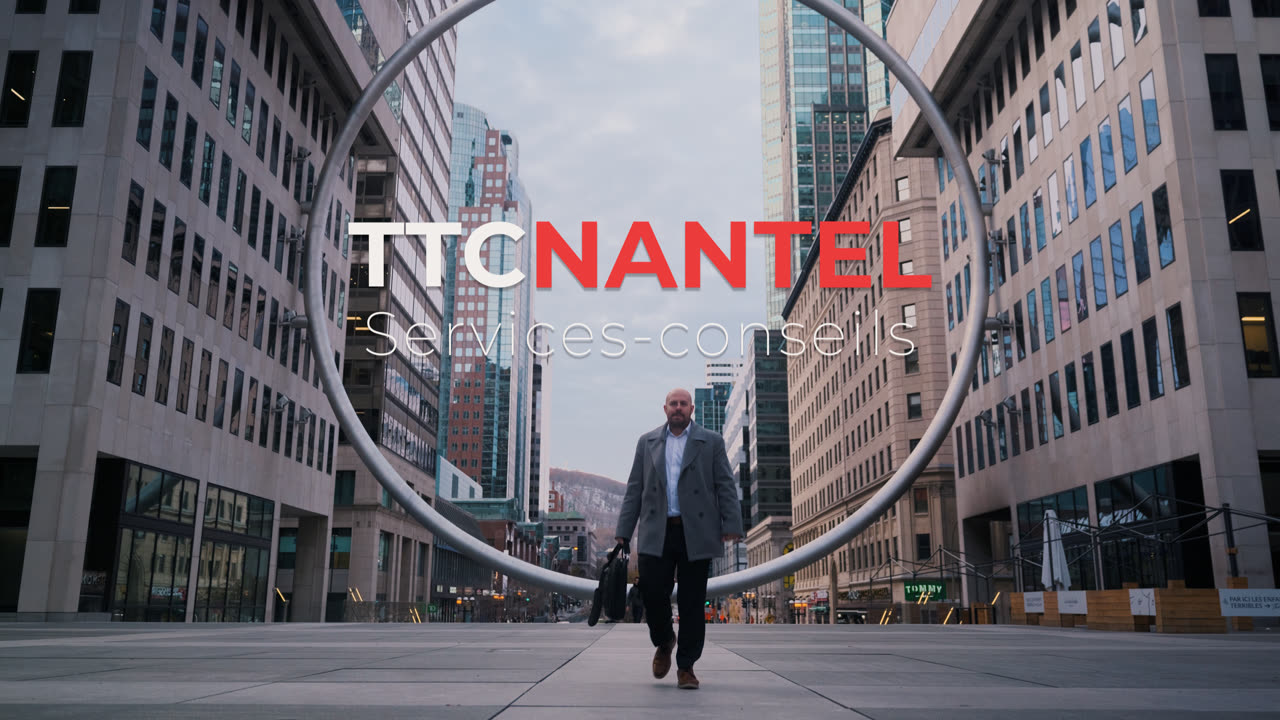 Thierry Nantel walking on McGill College Avenue in downtown Montréal